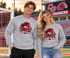 Canisteo-Greenwood Chargers Soccer Crewneck Sweatshirt