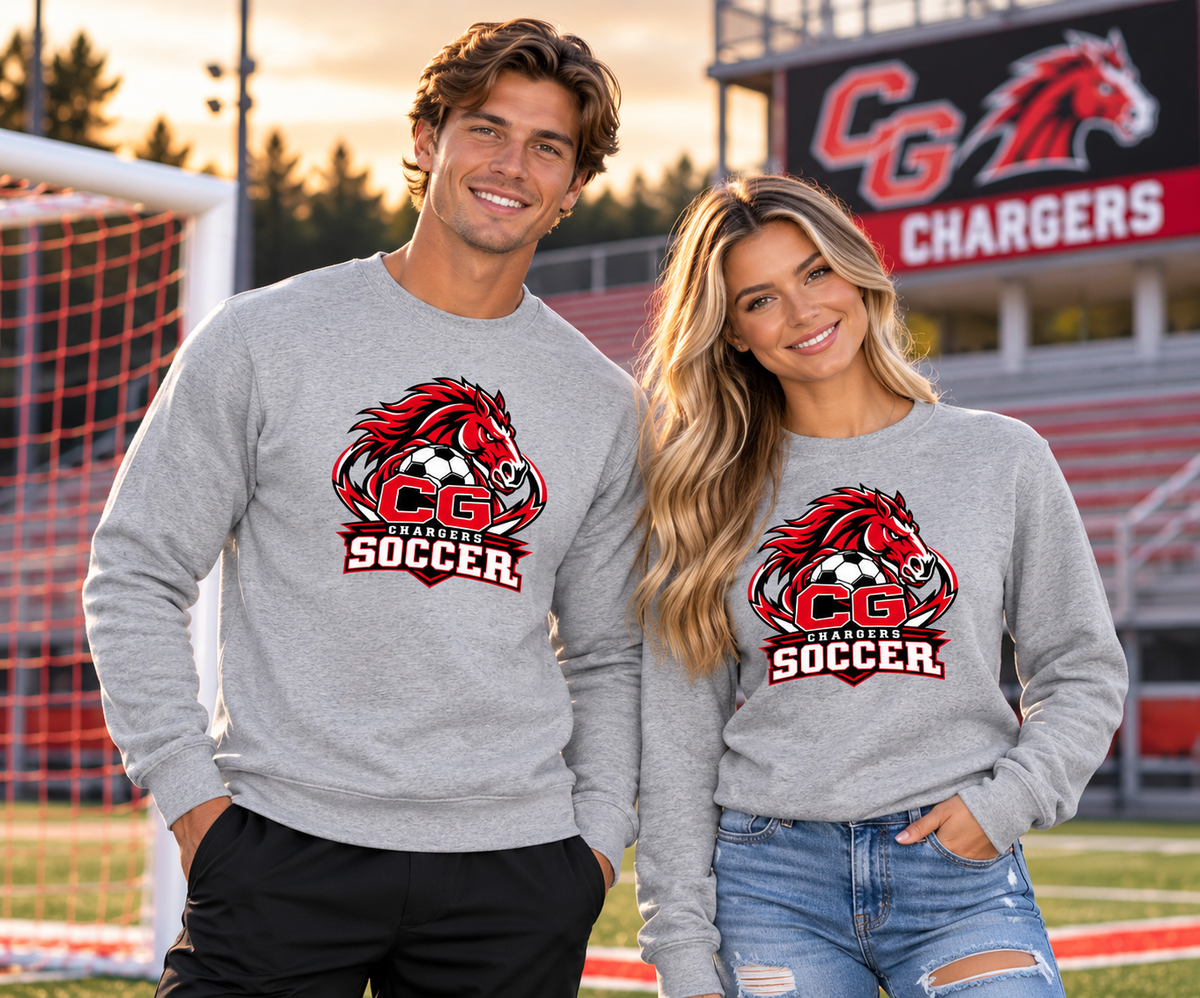 Canisteo-Greenwood Chargers Soccer Crewneck Sweatshirt