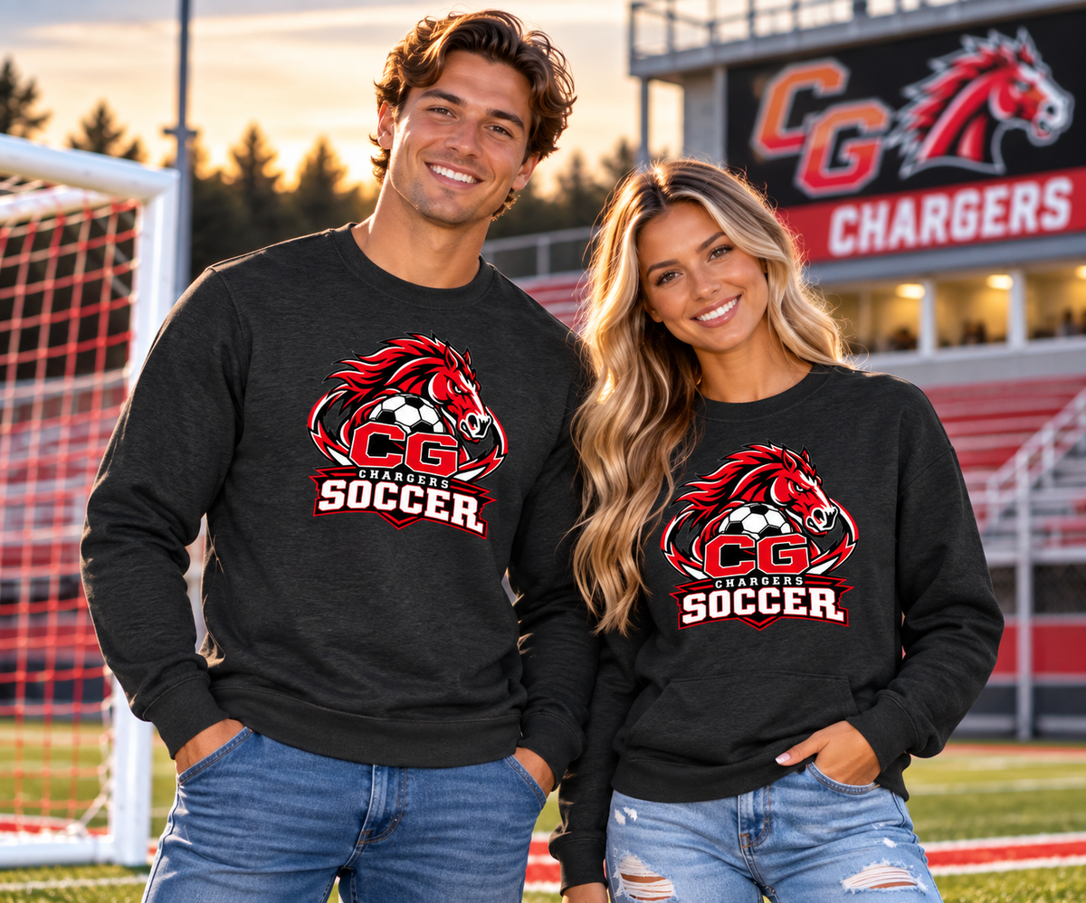 Canisteo-Greenwood Chargers Soccer Crewneck Sweatshirt