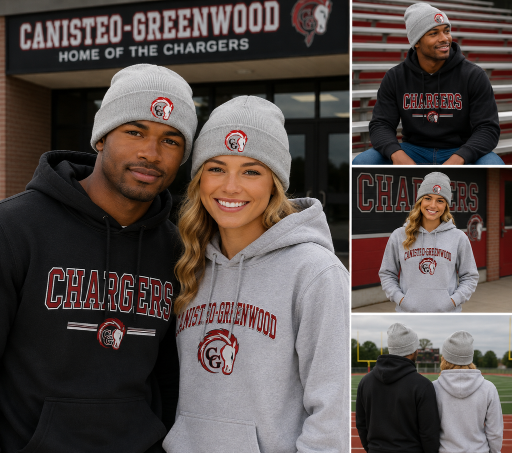 Canisteo-Greenwood Chargers Logo Beanie