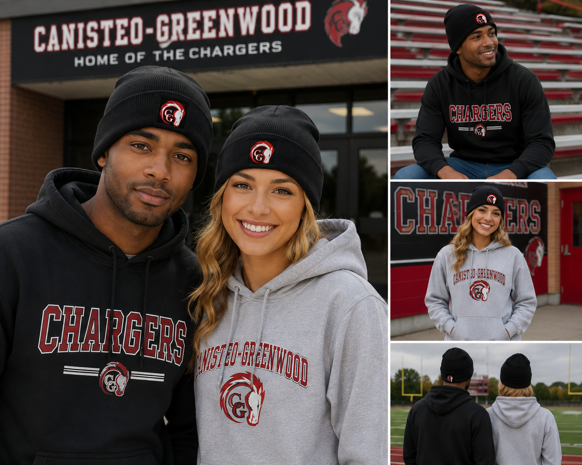 Canisteo-Greenwood Chargers Logo Beanie