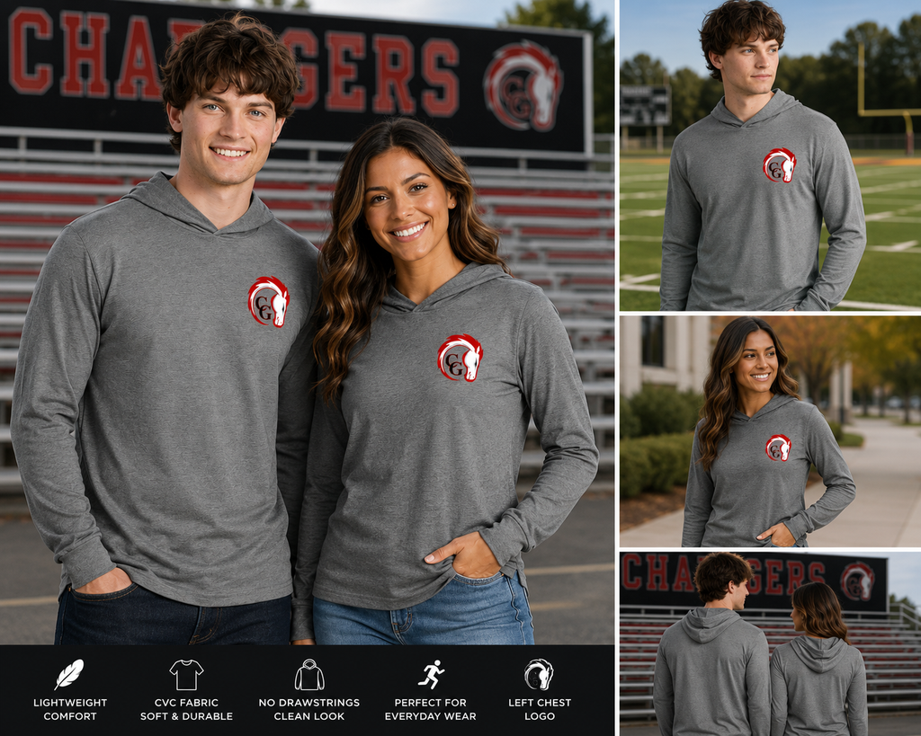 Canisteo-Greenwood Chargers Next Level CVC Long Sleeve Hoodie