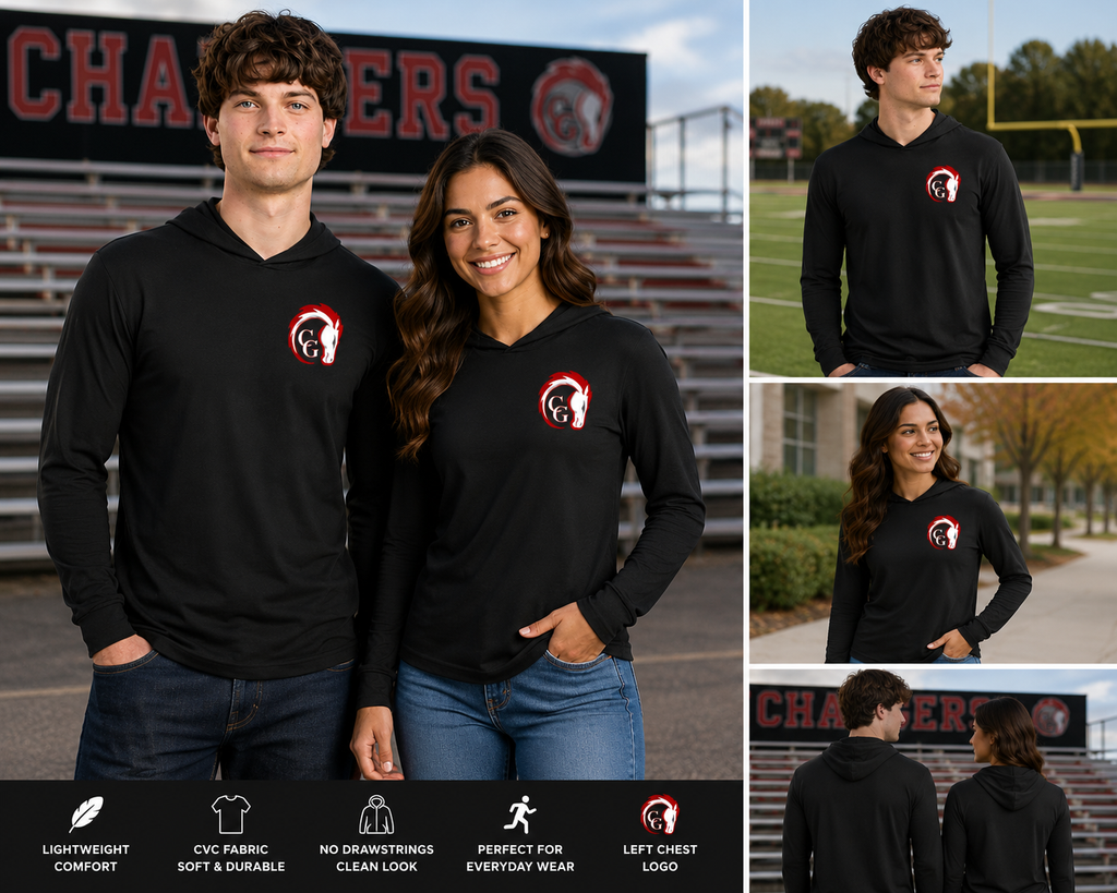 Canisteo-Greenwood Chargers Next Level CVC Long Sleeve Hoodie