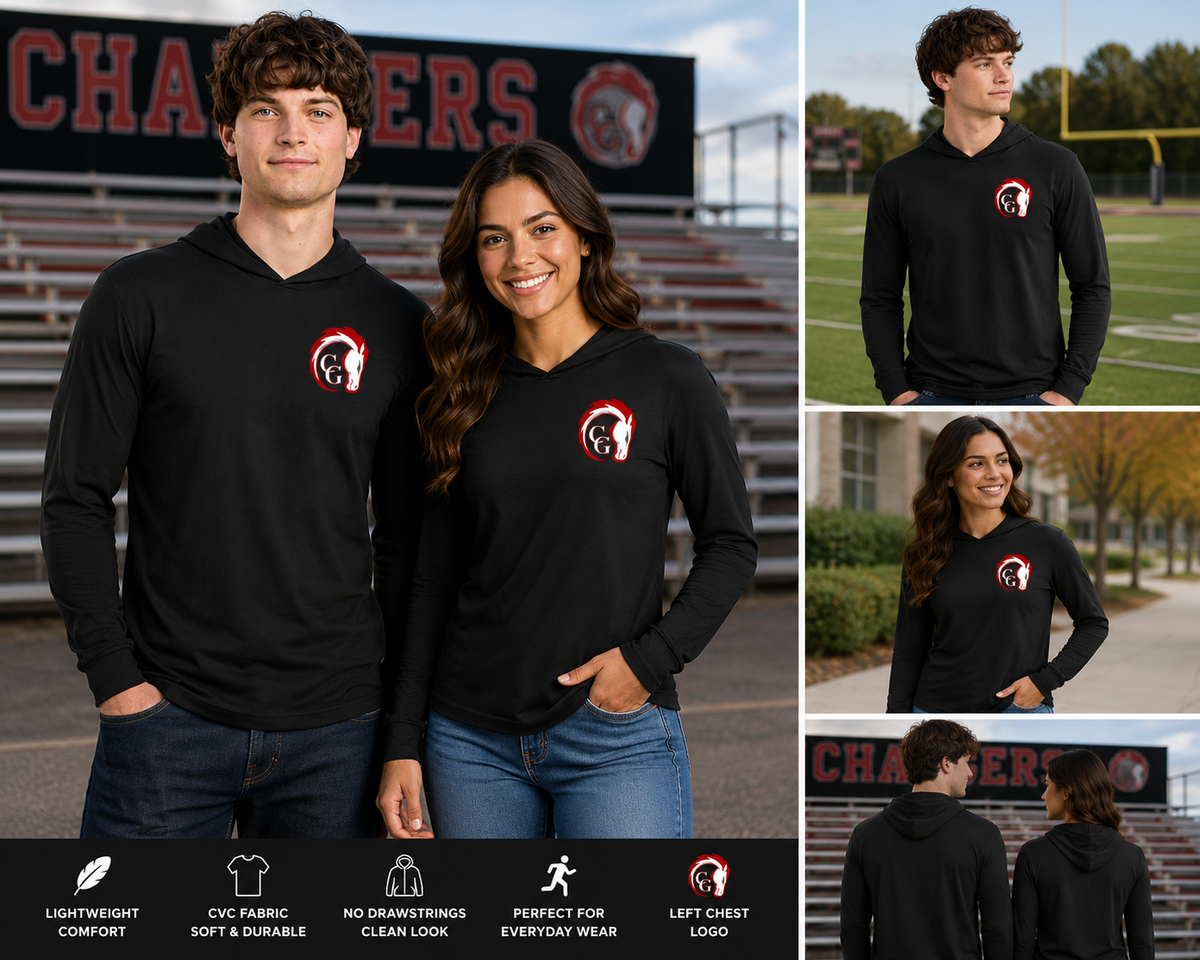 Canisteo-Greenwood Chargers Next Level CVC Long Sleeve Hoodie