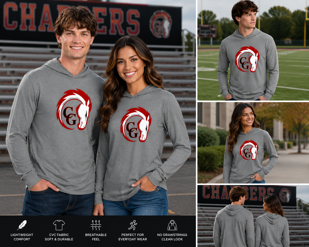 Canisteo-Greenwood Chargers Next Level CVC Long Sleeve Hoodie