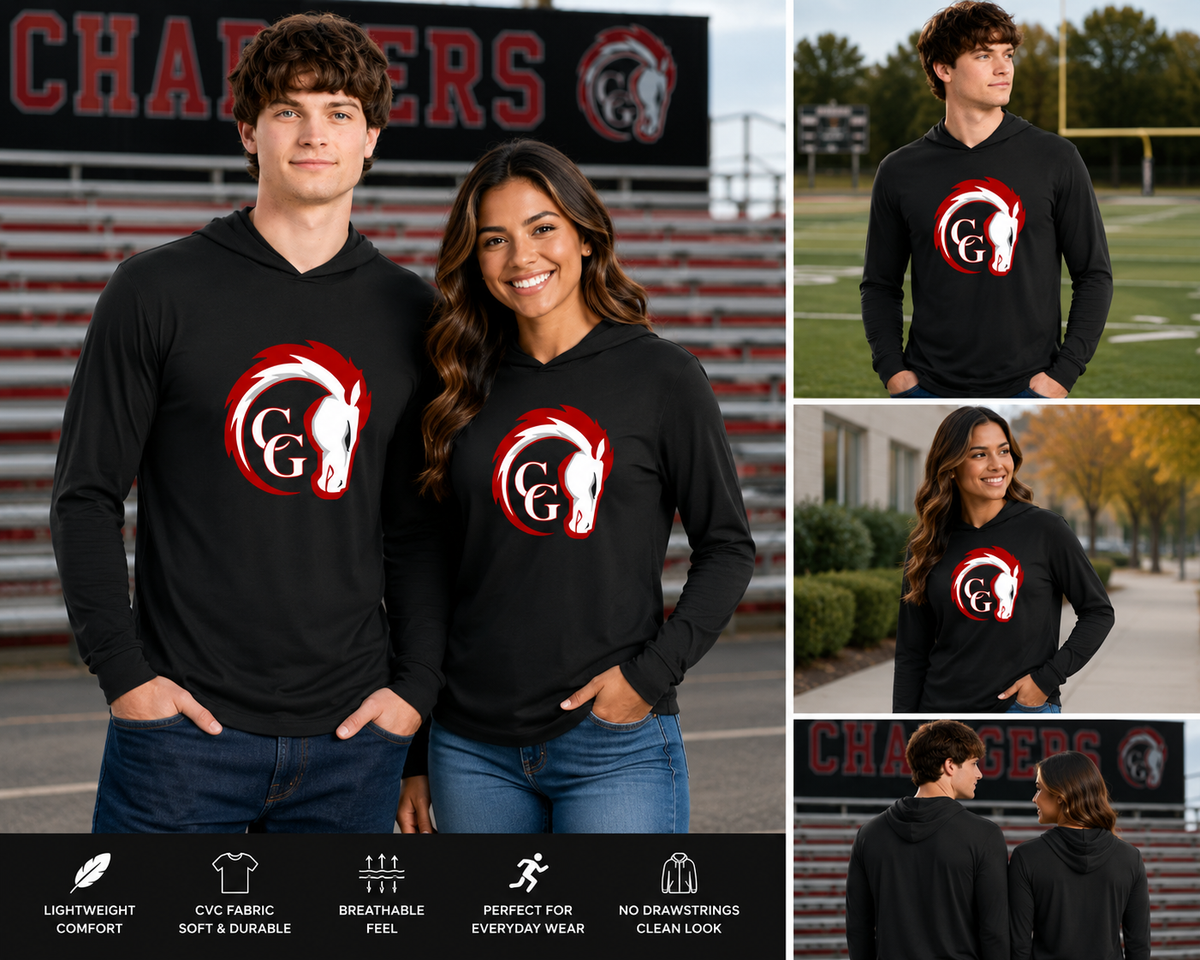 Canisteo-Greenwood Chargers Next Level CVC Long Sleeve Hoodie