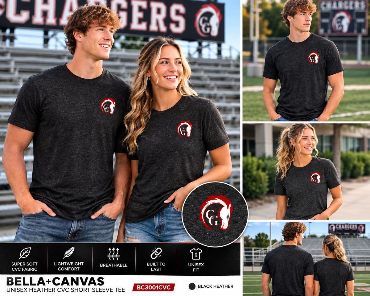 Canisteo-Greenwood Chargers BELLA+CANVAS CVC T-Shirt