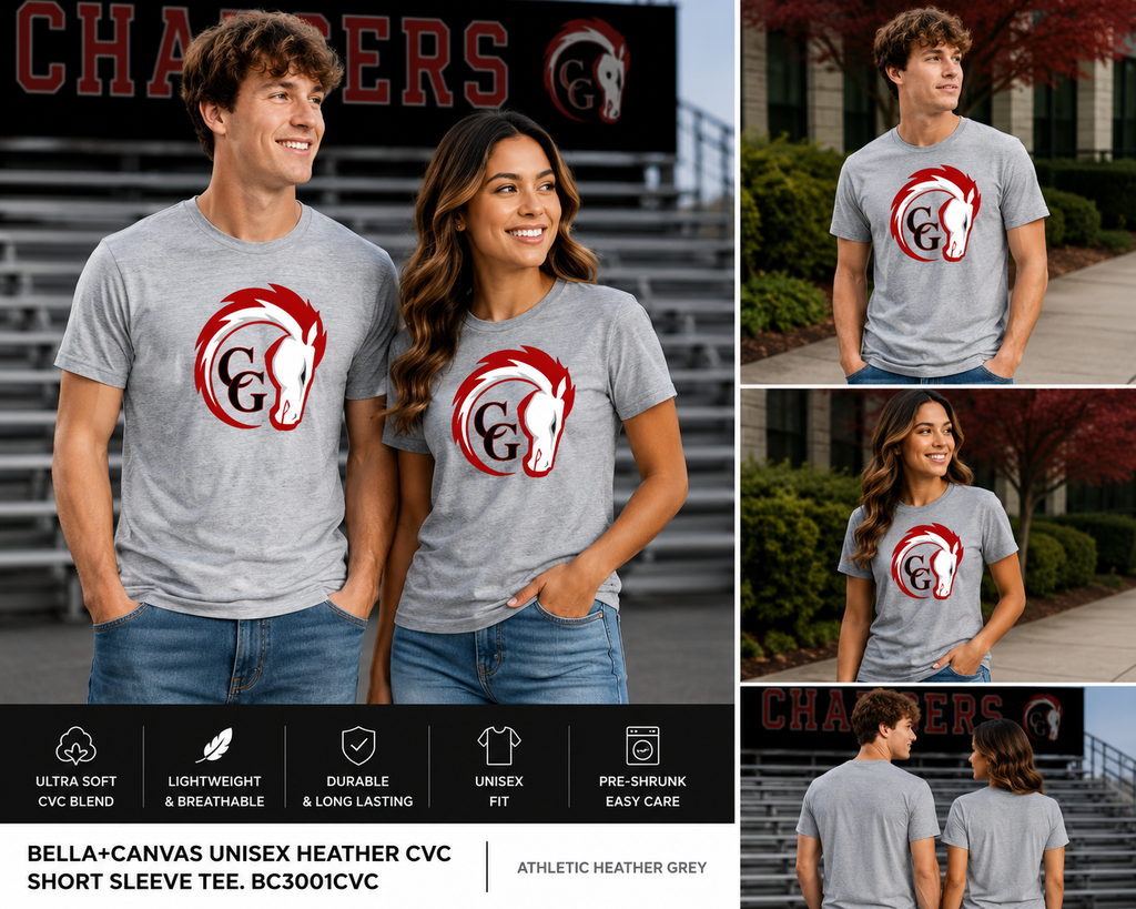 Canisteo-Greenwood Chargers BELLA+CANVAS CVC T-Shirt