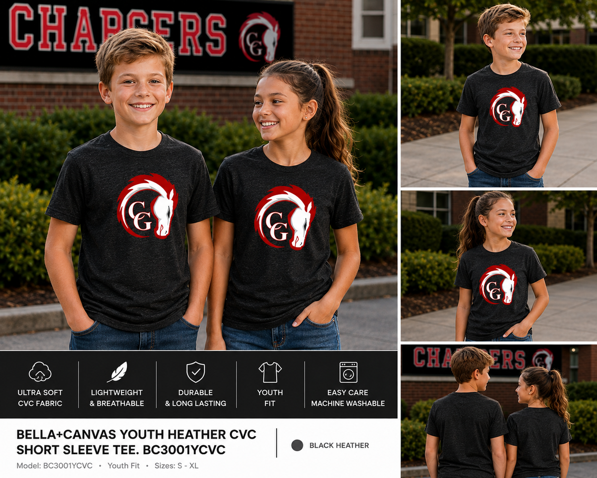 Canisteo-Greenwood Chargers BELLA+CANVAS CVC T-Shirt