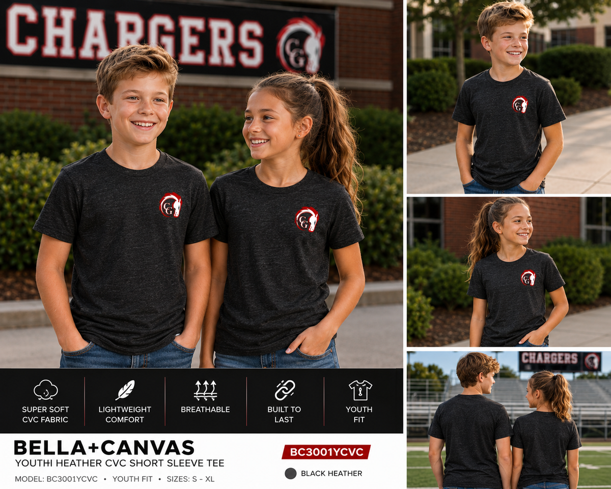 Canisteo-Greenwood Chargers BELLA+CANVAS CVC T-Shirt