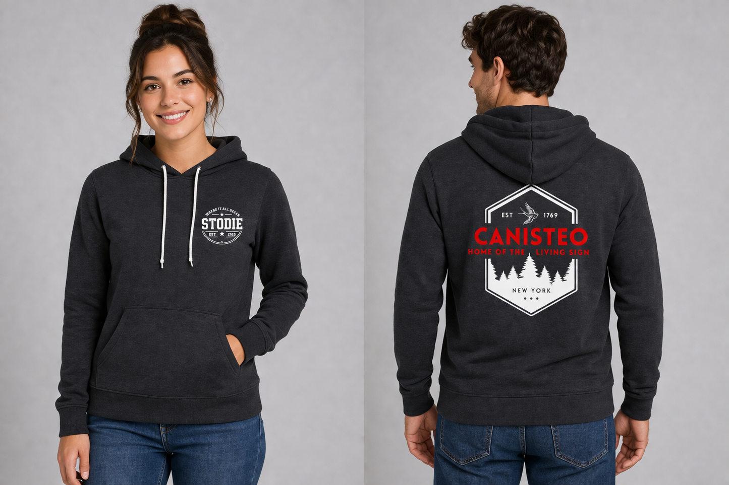 STODIE Unisex Bella Canvas Fleece Hoodie – Vintage Black