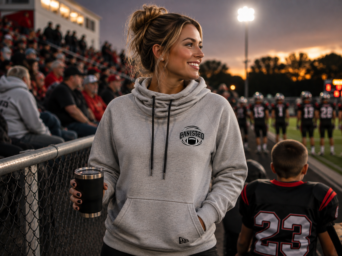 Canisteo Football New Era Women’s Tri-Blend Hoodie