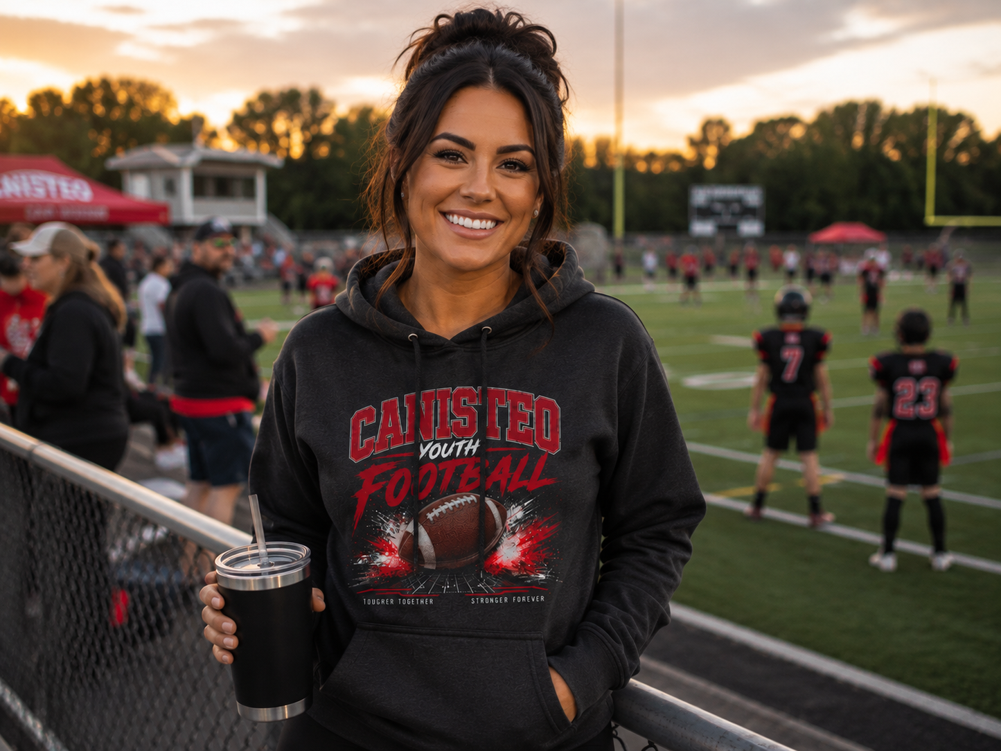 Canisteo Football / Youth Football Bella+Canvas Hoodie