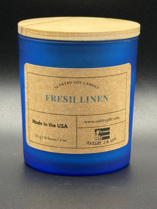 Fresh Linen Soy Candle – 8oz
