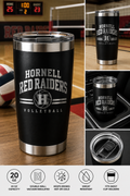 Hornell Red Raiders Volleyball 20 oz Stainless Steel Tumbler